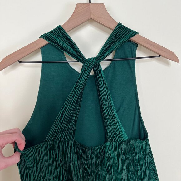 Anthropologie Maeve Twist Back Velvet Midi Dress Christmas Holiday Wedding Guest - Picture 11 of 12